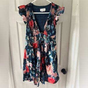 Anthropologie Floral Blossom Romper Size XXS